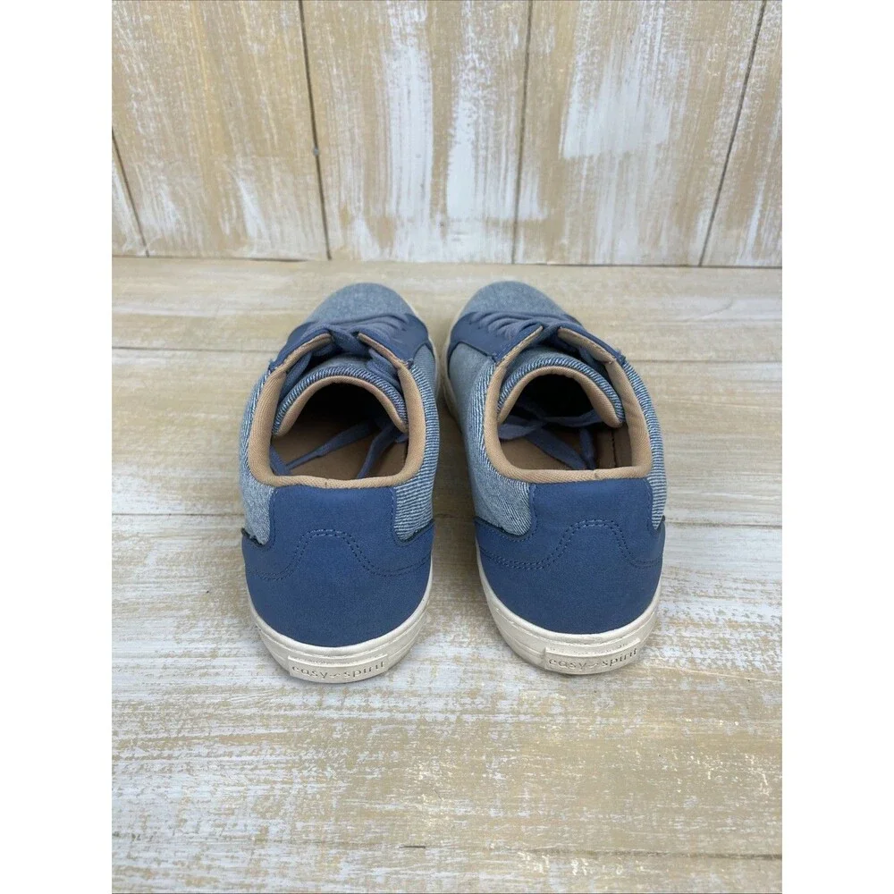 Easy Spirit Lorna Women's Size 9M Blue Denim Twill-Sneakers Low-Top Lace